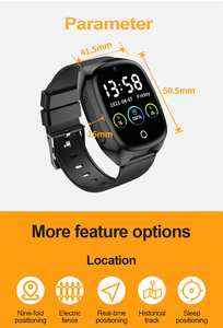 นาฬิกา D300 4G GPS สำหรับผู้สูงอายุ สมาร์ทวอทช์กันน้ำ IP68 พร้อม GPS WiFi ติดตามตำแหน่ง/วัดอัตราการเต้นของหัวใจ วัดความดันโลหิต สีดำทอง - Product Image 6