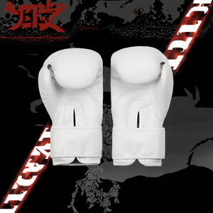 Gants de boxe Sanda professionnels en cuir synthétique respirant et léger, demi-doigts, séchage rapide, sangle de poignet réglable, taille L - Product Image 3