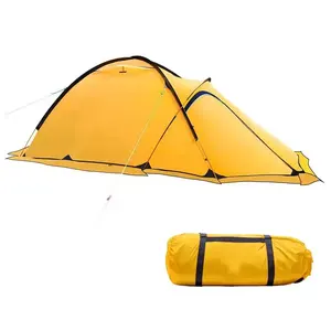 High Quality Portable Lightweight Waterproof Double Layers Large Backpacking Camping Tent for 2 People with Multiple ways to use