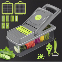 Fabrieksgroothandel Keukenhulpjes 14-in-1 Handmatige Mandoline Groente- en Fruit Snijder Uiensnijder Groentehakker