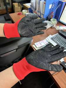 Herren Industrie-Grip Schwerlast-Sicherheits-Handschuhe Latex Großhandel Bau-Gummi Bauindustrie Schutzausrüstung Arbeitshandschuhe - Product Image 6