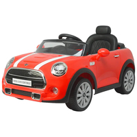 Auto de Empuje con Batería de 12V con Licencia Oficial de BMW MINI Convertible, Hecho de Plástico, Auto Eléctrico con Control Remoto para Niños de 3 a 6 Años