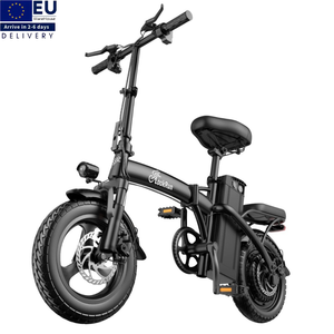 EU Stock 14 Inch Folding Electric Bike 48V 13Ah Automotive Battery E-bike Lightweight <b>Frame</b> 5s Fast Folding E-<b>bicycle</b> For Adults - Product Image 1