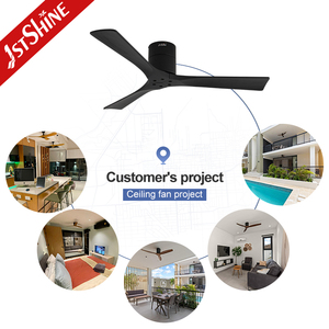 Ventilateur de <span class=keywords><strong>plafond</strong></span> 1stshine Profil bas Noir Bois massif Haute vitesse Ventilateur de <span class=keywords><strong>plafond</strong></span> encastré avec télécommande - Product Image 5