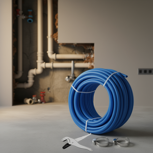 Tubería flexible PEX azul de 300 pies y 1 pulgada sin barrera de oxígeno en rollo para mangueras de plomería de agua fría y caliente - Product Image 2