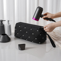 Tas Penyimpanan Pengering Rambut Nylon Baru, Organizer Catokan Rambut, Aksesoris Perjalanan Portabel Multifungsi Ukuran Besar Modern
