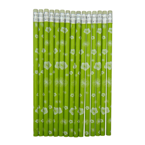 Bút Chì Tiêu Chuẩn HB 2B Hình Lục Giác Hình Tam Giác Tròn Màu Đỏ In Logo Theo Yêu Cầu Cá Nhân - Product Image 5