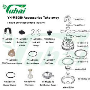 デラバル搾乳機クラスター400CC容量PSU原材料軽量クロー（牛乳抽出機用） - Product Image 5