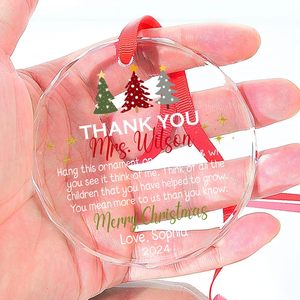 UV In Ấn Vòng Trống Pha Lê Giáng Sinh Trang Trí Treo Cá Nhân Vòng Pha Lê Cây Giáng Sinh Đồ Trang Trí - Product Image 2