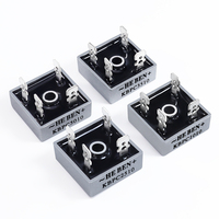 Pont redresseur en silicium à onde complète HE BEN KBPC3510 50A 1000V à 4 broches, haute stabilité pour alimentations, onduleurs et applications électroniques