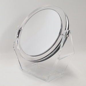 Magnifying Double Sided <b>Acrylic</b> Table <b>Mirror</b> With Rotating Stand For Home Vanity And Makeup - Product Image 5