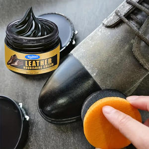 Kit d'entretien des chaussures noir, cire de nettoyage pour chaussures, sacs, vestes, canapés et autres articles en cuir - Product Image 3