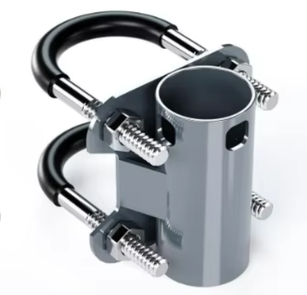 Starlink V2 U-Bolt Stainless Steel Pipe Mount Adapter for FTTH IP Satellite Internet Kit with 5-Year Warranty