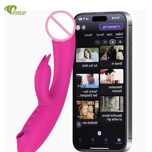 Двойной вибратор 3-в-1 с функцией имитации орального секса и стимуляции клитора, с подогревом, для женщин - Product Image 2