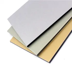 Hiện Đại Bên Ngoài Tường Ốp Vật Liệu Xây Dựng Bạc Xám Màu Acp Tường Nhôm Composite Panel