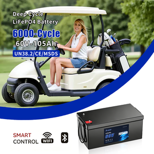 60V 105Ah LiFePO4 <b>Battery</b> Pack 60V <b>72V</b> LCD Voltage Capacity Display for Camper Van Cabin Cruiser Golf Cart Power Pack - Product Image 2