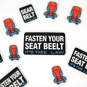 Allacciare la cintura di sicurezza segno adesivo impermeabile in vinile auto decalcomania permanente lucida cintura di sicurezza adesivo promemoria per veicoli - Product Image 5