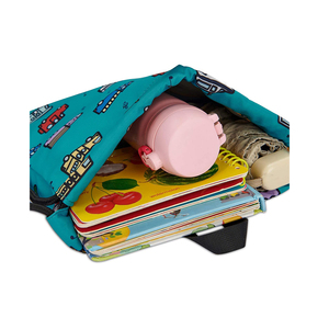 ที่กำหนดเองไนลอน Drawstring กระเป๋าเด็กขนาดเล็กกลางแจ้งสีฟ้าการ์ตูน Drawstring กระเป๋าเป้สะพายหลังกระเป๋า - Product Image 3