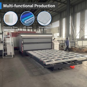 Máquina Profesional de Procesamiento de Vidrio de Una Estación y Tres Capas de 2440x3660mm para <span class=keywords><strong>Película</strong></span> Inteligente PDLC y Horno de Vidrio Laminado - Product Image 1