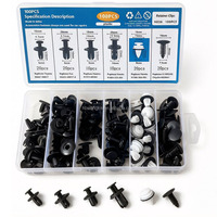 100 pièces Kit de clips de fixation pour voiture, attaches en plastique, rivets à pression, clips pour garnitures de porte et pare-chocs, nouveau kit auto