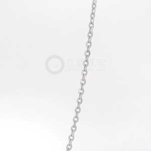 Glam High End Polished White Pt950 Fine Adjustable Pendant Chain Unisex Daily <b>Stack</b> Platinum Jewelry Gift - Product Image 3