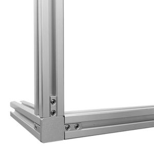 Connecteur en L 3D Xinrui pour profilés aluminium 203040 – Accessoire industriel durable à fixation dissimulée - Product Image 1