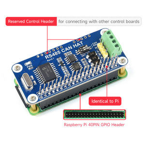 Raspberry Pi RS485 CAN HAT 3,3 V MCP2515 SP3485 SPI La interfaz permite una comunicación estable de larga distancia para Pi 4B/3B +/3B/Zero - Product Image 2