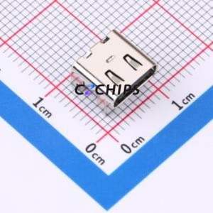 HC-TYPE-C-16P-032A USB Connector SMD Connector ( Connector Type: Type-C )( Gender: Female )( Mounting Type: Horizontal Mount ) - Product Image 1