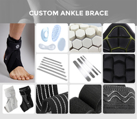 Attelle de cheville ajustable à compression avec logo personnalisé, en tricot respirant, sangle de soutien stabilisatrice pour entorses, hommes et femmes