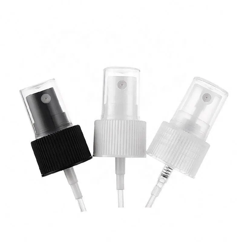 Hot sale 18/410 20/410 24/410 28/410 White Black Plastic Bottle Spray Top Cap Fine Mist Sprayer Replacement Pump with Cover