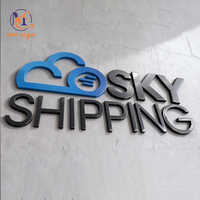 Enseigne Murale de Logo Acrylique pour Magasin, Panneau Mural de Logo d'Entreprise, Enseigne de Bureau 3D LED Personnalisée