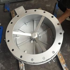 Manual Butterfly Valve For Ventilation <b>Fan</b> Stainless Steel SWDY-0.5 <b>Silver</b> - Product Image 1