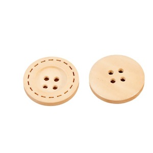 Çevre dostu oeko-tex doğal boynuz düğmeleri yuvarlak ahşap düğmeler bez için 12.5mm 15mm 20mm fabrika gömlek düğmesi toptan - Product Image 5
