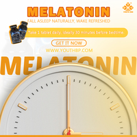 Comprimés de mélatonine naturelle 10 mg pour le sommeil nocturne, soutien contre le décalage horaire et pour les voyageurs, formule de haute qualité, prêts à être expédiés dès maintenant
