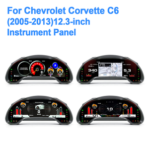 Tableau de bord numérique NaviHua New LCD pour Chevrolet Corvette C6 2005-2013, cockpit virtuel, compteur de vitesse - Product Image 2