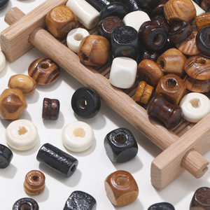 ลูกปัดไม้เมเปิ้ลขนาดเล็กสำหรับทำเครื่องประดับ DIY - Product Image 1