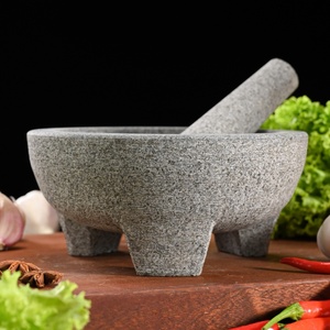 <span class=keywords><strong>Mortier</strong></span> et pilon en <span class=keywords><strong>pierre</strong></span>, faits à la main, traditionnels, pour épices, artisanat ethnique d'Équateur - Product Image 2