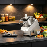 Máquina Cortadora de Verduras de Acero Inoxidable, Equipo de Cocina Comercial, Picadora de Verduras