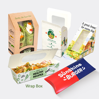 Vente en gros de emballages triangulaires en papier kraft de qualité alimentaire pour sandwichs, personnalisables avec impression, en matériaux recyclés, pour sushis à emporter et services de traiteur, résistants à la chaleur
