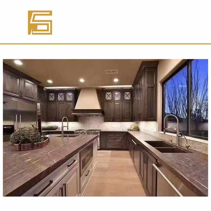 Unique Black Brown Stone Cygnus Granite Slab  Kitchen & Countertops