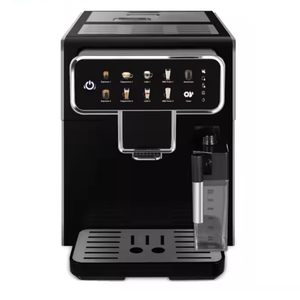 <span class=keywords><strong>Cafetera</strong></span> inteligente de acero inoxidable para el hogar, sistema operativo con pantalla LCD, máquina de café con boquilla de vapor - Product Image 2
