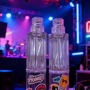 หลอดลิปสติกพลาสติกเปล่าขนาด 6 มล. หัวแปรงขนาดใหญ่ พื้นผิวใส พิมพ์ลายสกรีน ฝาเกลียว โลโก้สั่งทำได้ <span class=keywords><strong>IBK</strong></span> COSMETICS รุ่น 210 - Product Image 2