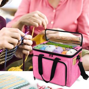 <b>Crochet</b> Bag and Tote Set Yarn Bag <b>Crochet</b> Tote Bag for <b>Crochet</b> <b>Hooks</b> Organizer Yarn Holder for <b>Crochet</b> Lovers Knitting Bag - Product Image 6