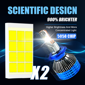 หลอดไฟหน้ารถยนต์ LED ความคมชัดสูง H7 <span class=keywords><strong>H11</strong></span> H4 9005 9006 มองเห็นชัดเจนในหมอกฝน 6000K ชุดไฟหน้ารถยนต์แบบโฟกัสพิเศษ - Product Image 4