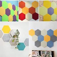 Panneau acoustique hexagonal insonorisant et diffuseur de bruit Bufu, installation facile, haute efficacité, design 3D, conception graphique 9 mm