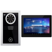 Interphone de porte intelligent pour villa, système d'interphone vidéo IP pour maison intelligente avec caméra couleur 1MP, déverrouillage et surveillance à distance