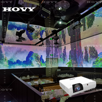 Projecteur laser interactif immersif pour divers scénarios, projection intérieure avec Wi-Fi intégré et 3D pour restaurant, salle de banquet