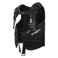 Jaket Penyeimbang Apung (BCD) DIVESTAR Custom Scuba Diving dengan Logo Kustom dan Perlengkapan Menyelam Sidemount, Peralatan Bawah Air