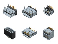 Fabricant bien connu de Shenzhen Connecteurs micro USB personnalisés 2.0 Type-a Type-c Socket
