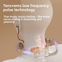 Masseur de cou Bluetooth en gros, appareil de massage EMS TENS vibrant pour le cou et les épaules, dispositif de soulagement portable pour la récupération